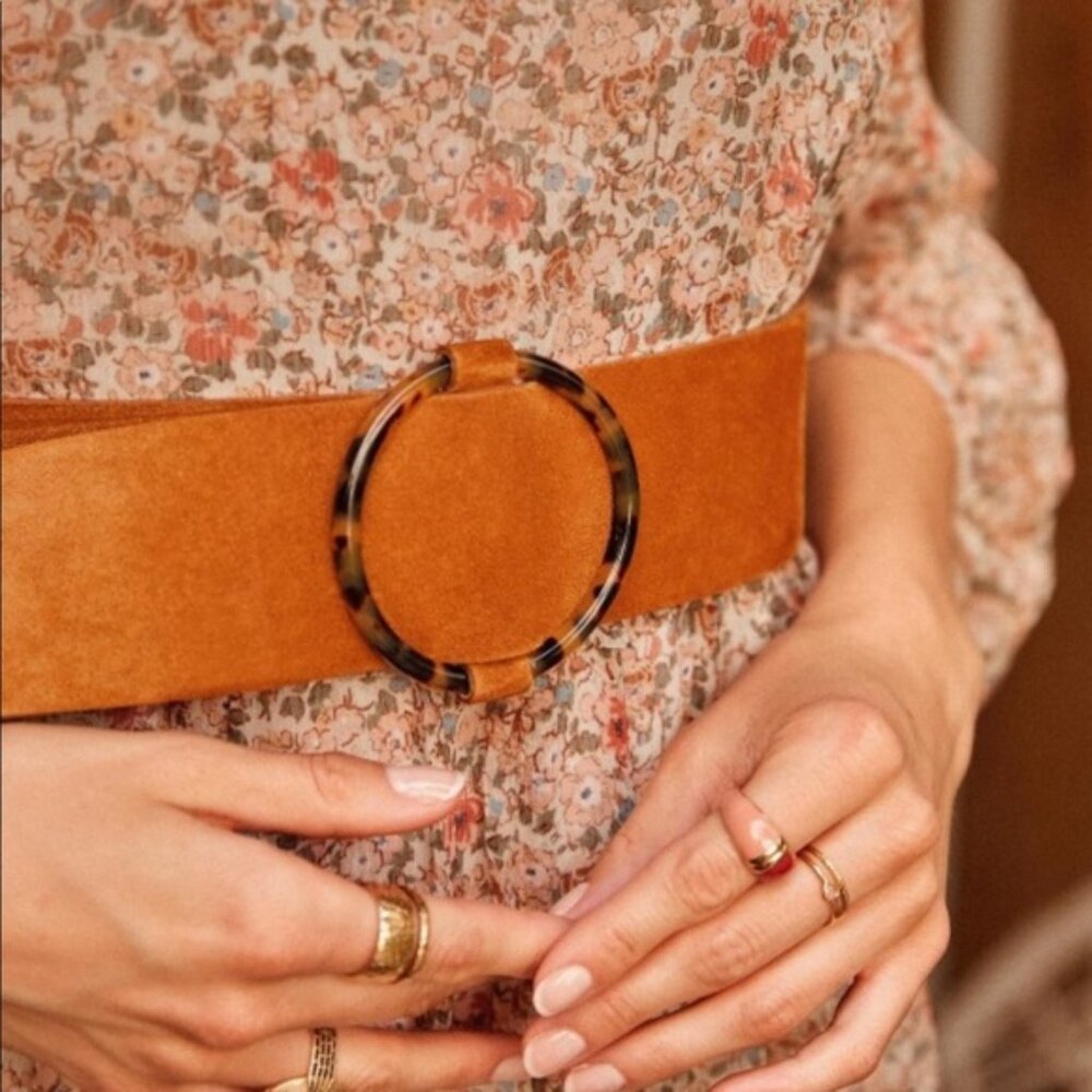 NWOT Sezane Ben Belt. Camel